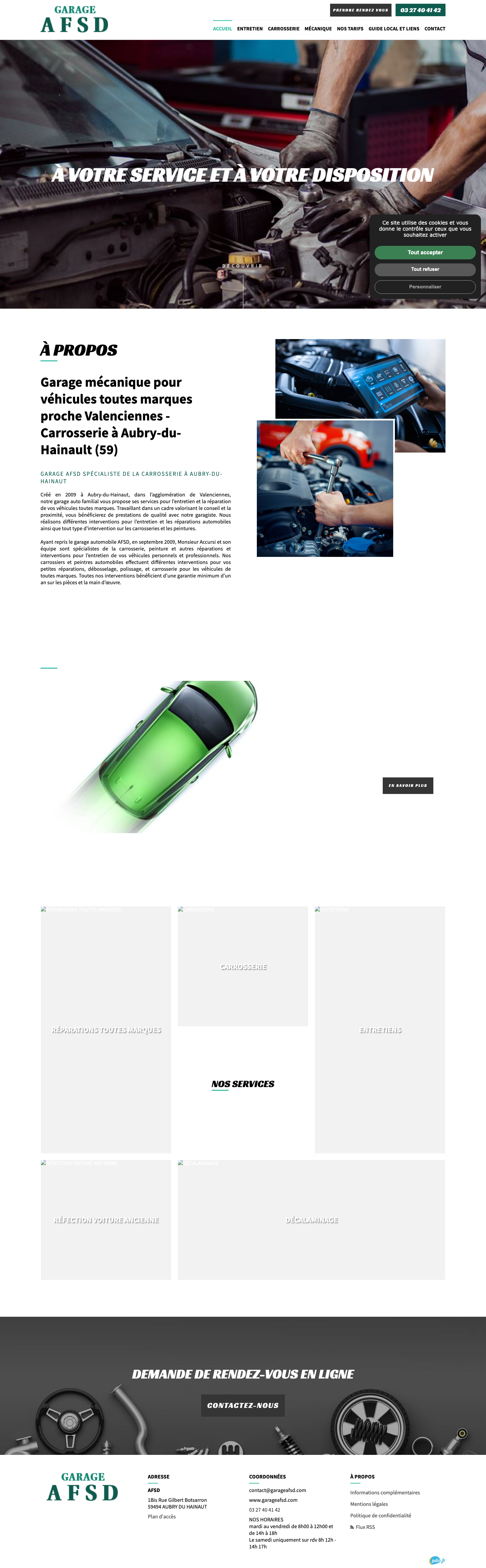 Le site actuel de Garage AFSD